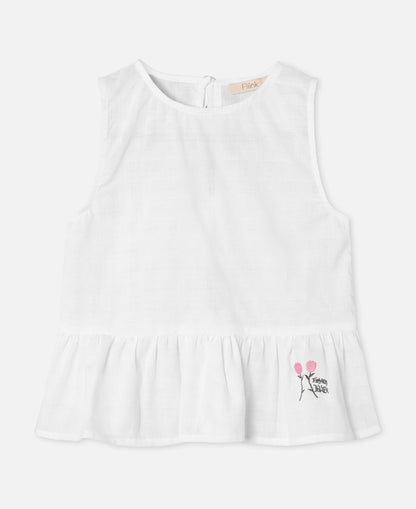 FLIINK ZORRO TOP SINGLET CLOUD DANCER