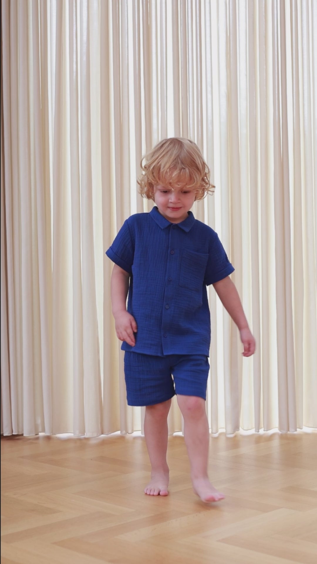 FLIINK HELLO SS SHIRT SHIRT MAZERINE BLUE