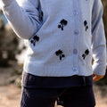 FAVO EMBROIDERED CARDIGAN - SERENITY
